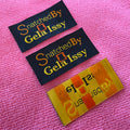 Straight Cut High Definition Taffeta Woven Labelsoft Feeling Stitching on Clothing Collar Label for Garment