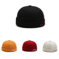 Custom Logo Mens Brimless Baseball HatsDocker Sailor CapNo Brim Landlord Dome Melon Caps