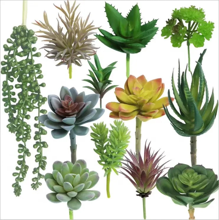 Wholesale Assorted Artificial Home Indoor Outdoor Decorate Plants Mini Succulent
