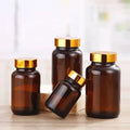 60ml 75ml 100ml 120 ml 150ml Pharmaceutical Amber Round Glass Bottles With Cap