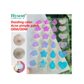 Hysent Custom Organic Shaped Hydrocolloid Pimple Patch Hot Sales Laser Color Holographic Acne Patch