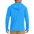 100% Micro-Polyester MOISTURE-WICKING LIGHTWEIGHT Performance Fishing Hoodie Men's Fish Clothing Apparel UV Long Sleeve Shirt