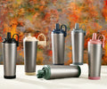 830ml Pure Titanium Aesthetic High-Capacity Stainless Steel Tumbler Double-Wall Vacuum Insulated Water Bottle Stylish Magnetic