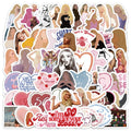 60Pcs Sabrina Carpenter Singer Graffiti Stickers for Scrapbook Decor Short n Sweet New Album Sticker