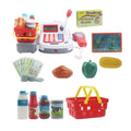 Multi-Functional Educational Pretend Play Shopping Set Electronic Toy Cash Register With Microphone Kitchen Toys Cooking Play