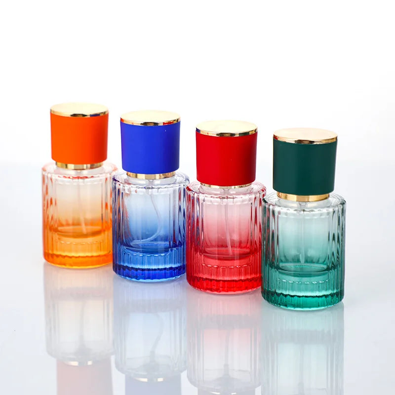 30ml Clear Glass Perfume Dispenser Spray Bottle with Pump Sprayer for Face Cream and Cosmetics 100pcs MOQ