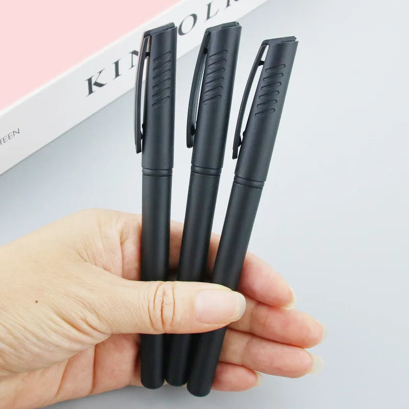 Wholesale JR JR-629 Rubber Coated Plastic Gel Pen Custom Logo Soft Touch Advertising Blue Environment-protective 0.5mm Tip