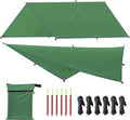 Woqi Compact 210T Polyester Ripstop 3*3 Waterproof Shelter Hammock Rain Fly Tent Tarp Canopy for Camping