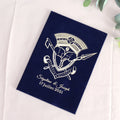 Custom Logo Clear Acrylic Birthday Invitations Gate Fold Invitations Luxury Velvet Hardcover Invite With Pockets