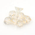 Polyhedral Dnd Rpg Custom Resin Yellow Wheat Inside with White Ink Dice Set 16mm