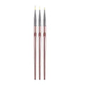 BIN Hot Selling 3pcs/set Metal Handle Nail Art Brushes Set Line Art Brush Nail Extension Tool Pen Nail Art Drawing Liner Brush