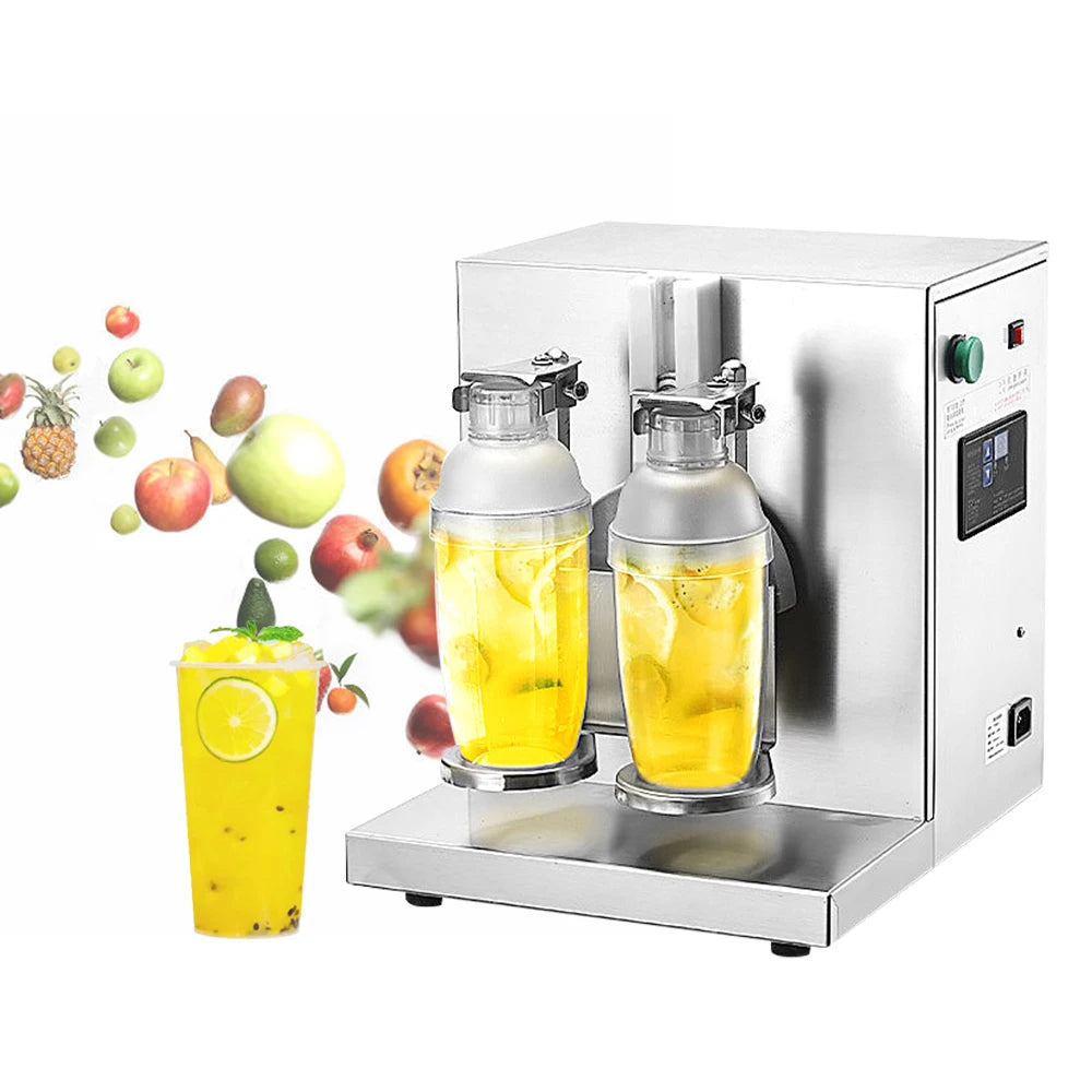 Commercial Double 2 Cups Boba Tea Shaker Machine Boba Machine Boba Bubble Tea Counter Milk Shaking Machine Bubble Tea Shaker