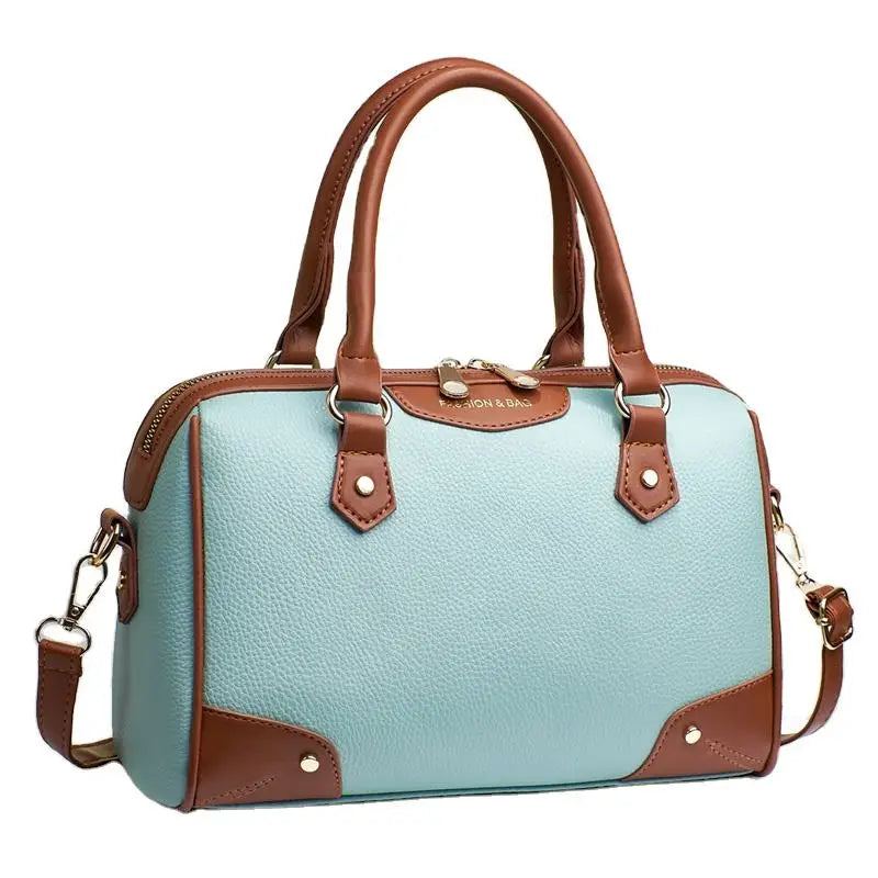 2023 New Fashion Ladies' Large Capacity Messenger Shoulder Handbag With Zipper Closure PU Lining & Trendy Letter Decoration
