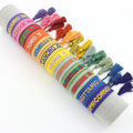 Retro 12 Zodiac English Letters Embroidery Webbing Tassel Bracelets Personalized Braided Hand Rope