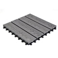 Hot Sell Outdoor Garden Walkway Brushed Waterproof Interlocking Composite Decking Tiles 600x600 300x600 European Design Wood