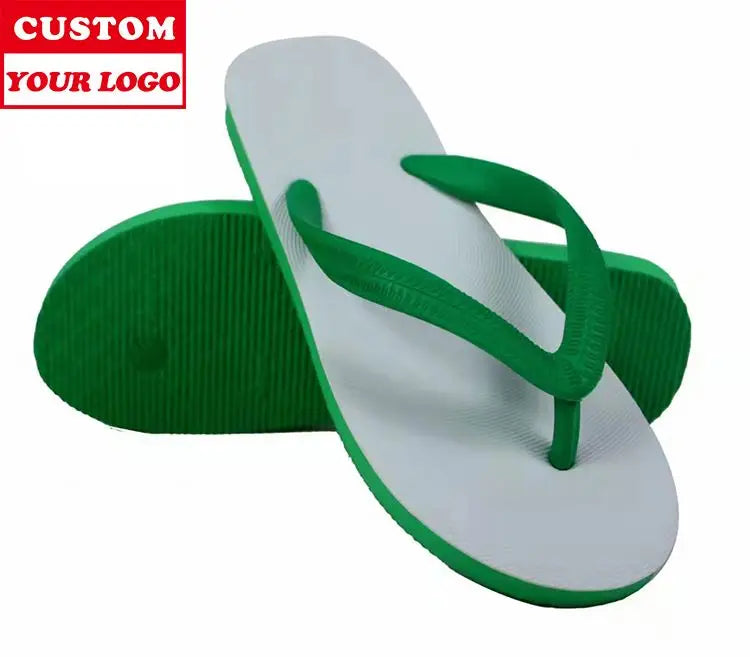Promotional 2022 Custom Logo Printed  Custom Printed Logo Summer Slippers for Men Flip Flop