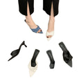 Women's High Top Open Toe Casual Slippers with Single Strap Rubber Outsole Luxury Summer Sandals
