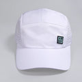 Wholesale Custom 5-Panel Golf Cap Waterproof Perforated Laser Cut Hole Curved Brim Rubber Patch Sporty Style for Business Scene