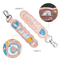 New Fashionable Cheap Custom Embroidery Keyring Key Tag Patch Keychains