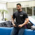 Out Sale Custom Blank Polyester Button up Short Sleeve Men's T-shirt Henley Shirts for Men