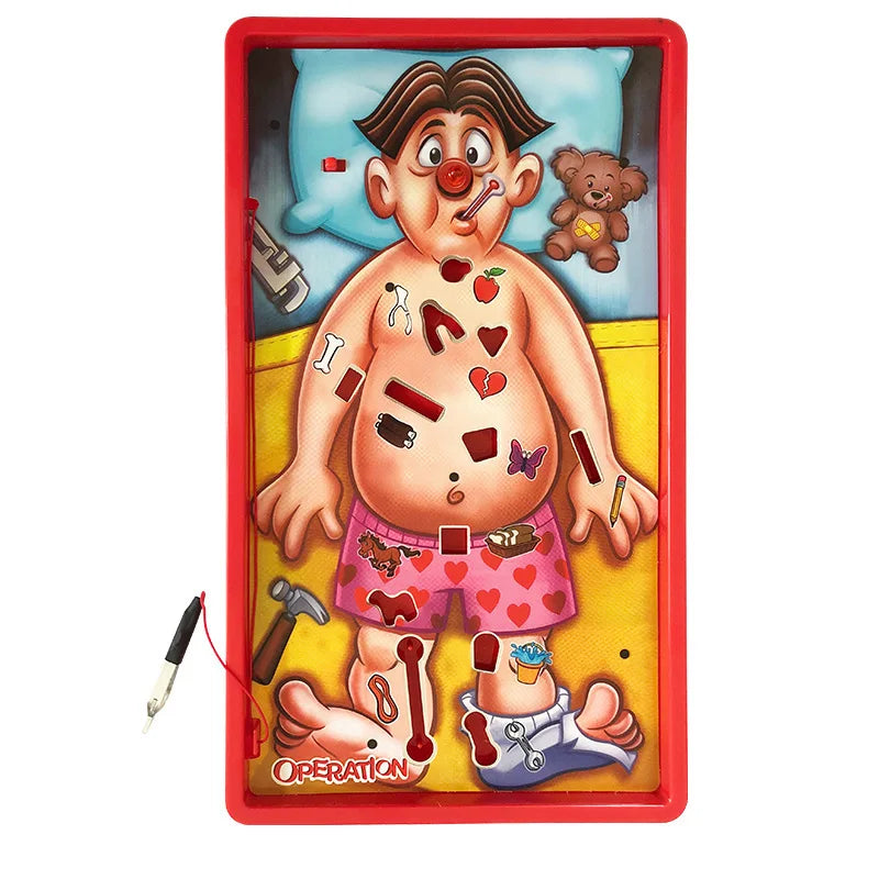 Circuit Game Simulation Rescue Doctor Operating Table Body Balance Careful Interactive Game Gathering Children's Toy Gift