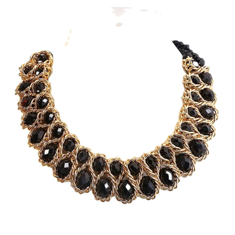 Women's Vintage Full Rhinestone Choker Necklaces Wholesale Alloy (Zinc) Jewelry for Weddings Parties Engagements Gifts