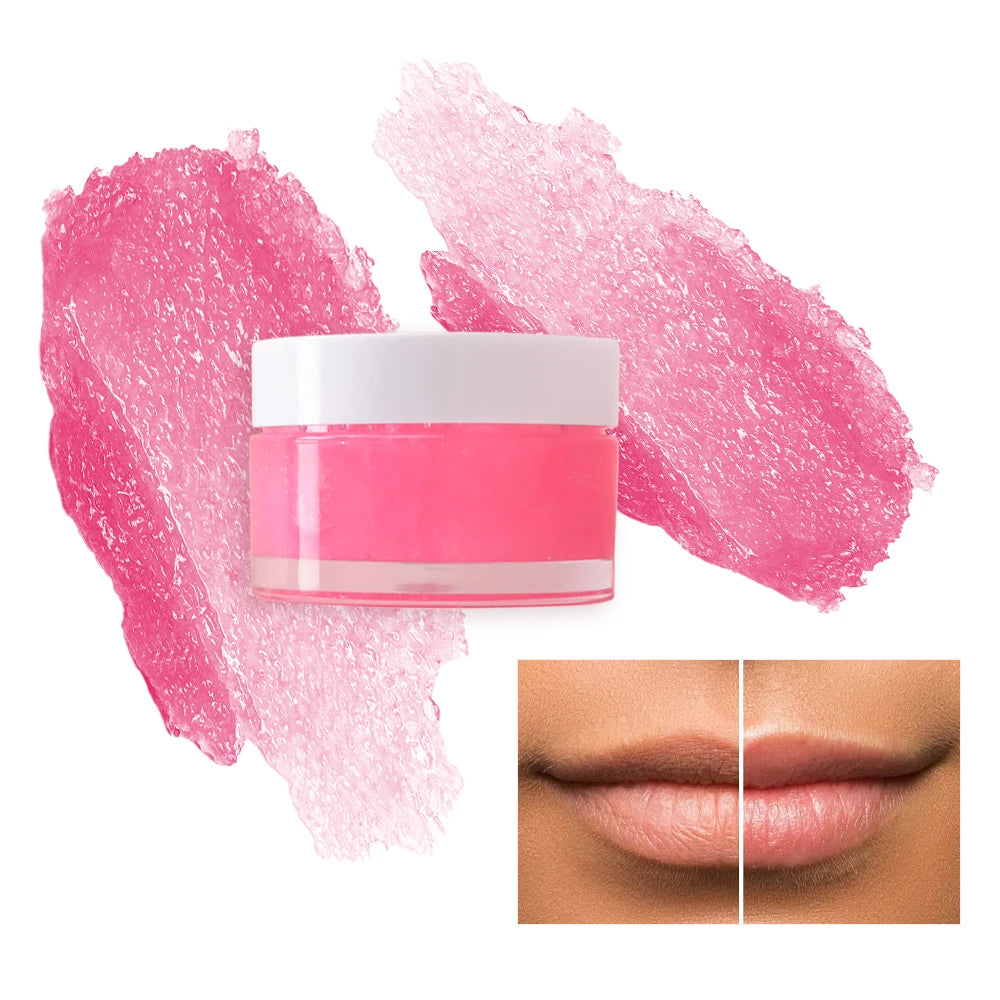 Custom Logo Sugar Lip Scrub Vegan Cruelty Free Makeup Strawberry Fruit Flavor Lip Scrub Private Label