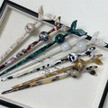 Long Hair Stick with Acetic Acid Board Fish Tail Back Head Design Coiled Hair Forks