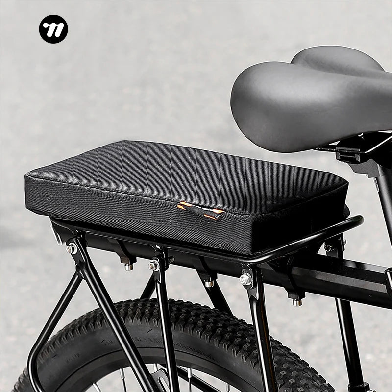 Soft PVC Bicycle Rear Seat Cushion Portable Cable Tie Zipper Design High Elastic Five-layer Mountain Biking