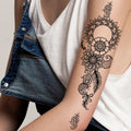 Custom OEM Beautiful Body Hand Art Bride Temporary Tattoo Stickers Self-Adhesive Waterproof Henna Fake Tattoo Style Fashionable