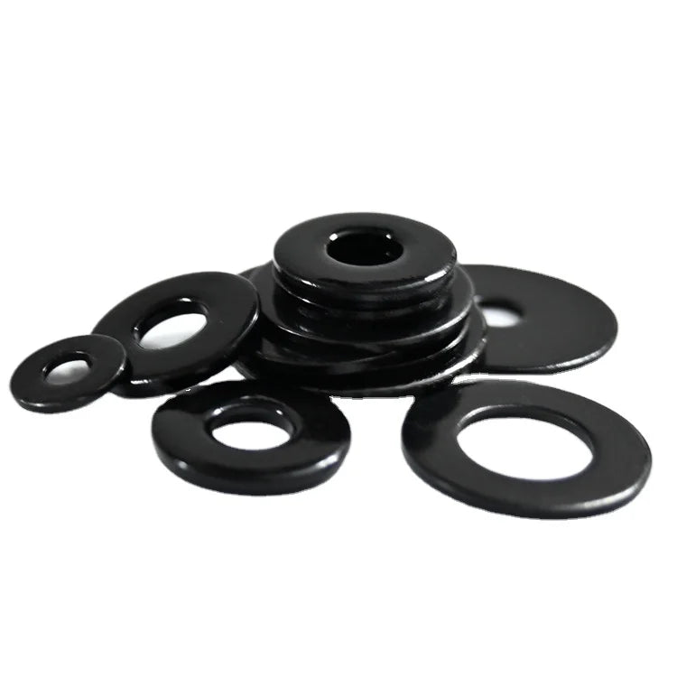 M2 M2.5 M3 M4 M5 M6 M8 M10 M12 M14 Black Zinc Coating Stainless Steel 304 Thick Thin Metric Flat Washers