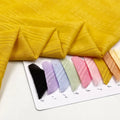 Ready Stock Woven Soft Jacquard Weave Plain Stripe Pattern Dobby Rayon Cotton Blend Fabric for Women Dress
