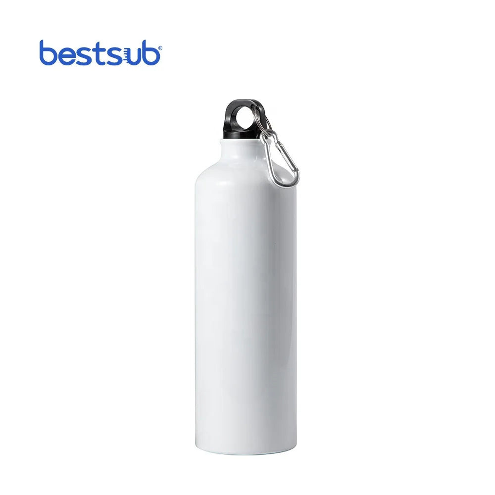 For BestSub Custom White Single Wall Aluminum Sport Bottle minimalist design perfect for camping withstanding Applicable