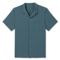 Soft Men's Quick Drying Button Blank Shirts Chest Pocket Solid Color Short Sleeves Shirts