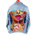 2022 Winter New Arrivals Quality Work Jacket Fashion Wholesale Denim Jackets Graphic Printed Denim Jacket for Men