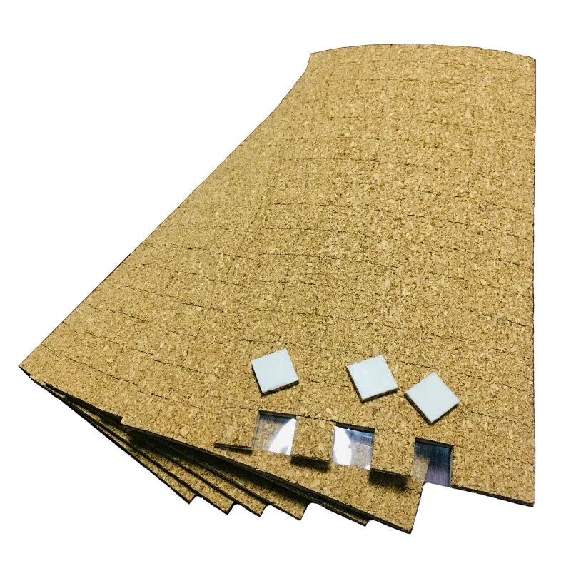 20*20*3+1Mm Edge Protector Cork Pad with Cling Foam Separator for Glass Packaging