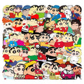 50Pcs Crayon Shinchan Cartoon Funny Sticker Die Cut Label Paper Decor Notebook Luggage Laptop Vinyl Anime Stickers