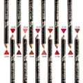 Lipliner Pen 12Pcs/Set Sexy Red Rose Gold Lip Contour Pencil Waterproof Long Lasting Velvet Matte Lipstick Liner