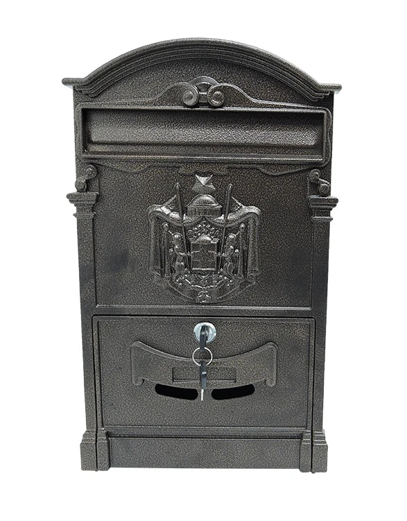 Vintage Carved Villa Manor Outdoor Absolutely Beautiful Wall Mounted Large Capacity Mail Box