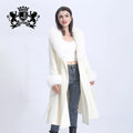 100% Handmade Fashion Women Woolen Long Trench Cashmere Coat