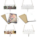 280x175x5mm Sublimation Blank MDF Wooden Door Hangers for Bar/Garden/Home Front Door