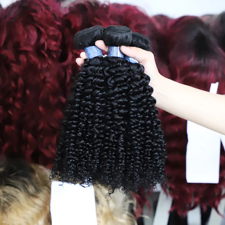 Hot Sale Long Cambodian Deep Wavy Raw Human Hair Bundle Weft Hair Vendors Bulk Order Double Drawn Hair Bundle
