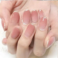 False Nail Tips Wholesale French Full Art Artificial Fingernail Press on Nails Short Natural Color Press on Nails