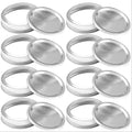 Hot Sale 70mm Regular Mouth Silver Metal Screw Cap Two-Part Split-Type for Multi-Usage Mason Glass Jars Bottle Lids Closures