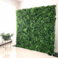 I-1017 Customized 8*8ft Rose Artificial Green Fabric Flower Wall