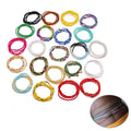 Wholesale 100 Colors Stretchy String Rope Seed Bead Body Chain African Waist Beads Boho Elastic Ghana Belly Beads Waist Chain