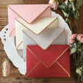 Fancy Luxury Small  Thank You Gift Kraft Cardboard Custom Packaging Paper Envelope With Card Printed