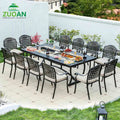 Patio 12 Seat Outdoor Furniture Charcoal Bbq Grills Cast Aluminum Sets