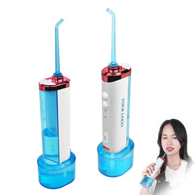 Intelligent Mini Cordless Wireless Water Flosser USB Rechargeable Teeth Cleaning Device Multi-Purpose Oral Hygiene Product