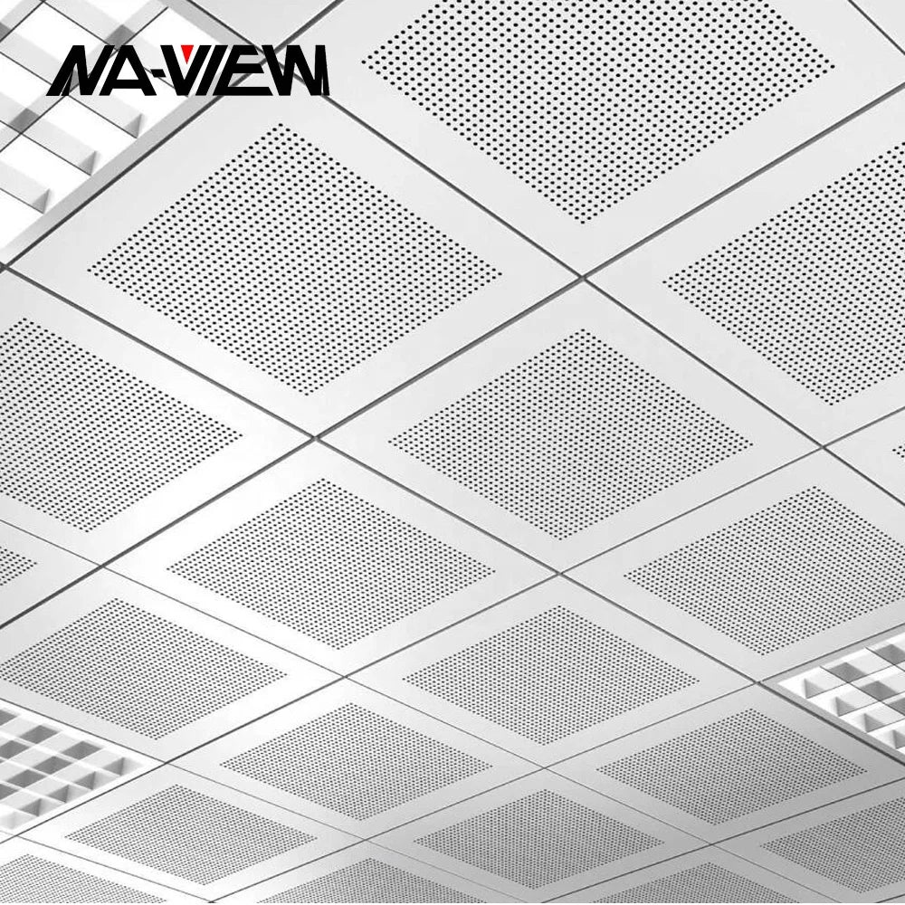 Aluminum Alloy Metal Ceiling Tiles Fireproof Perforated Ceilings for Mall Hotel and Hospital Suppliers in the Philippines